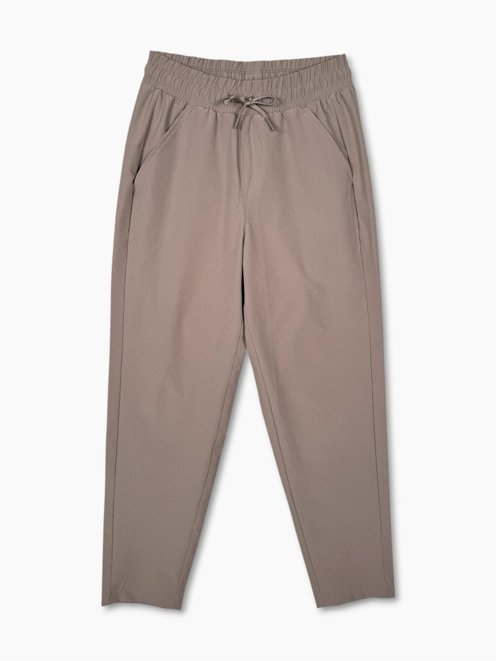 All in Motion Stretch Woven Taper Pants Taupe XS High Rise Activewear